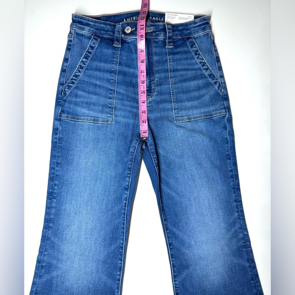 American Eagle Women's Super High Rise Flare Jeans Size- 10 Regular - Picture 5 of 11